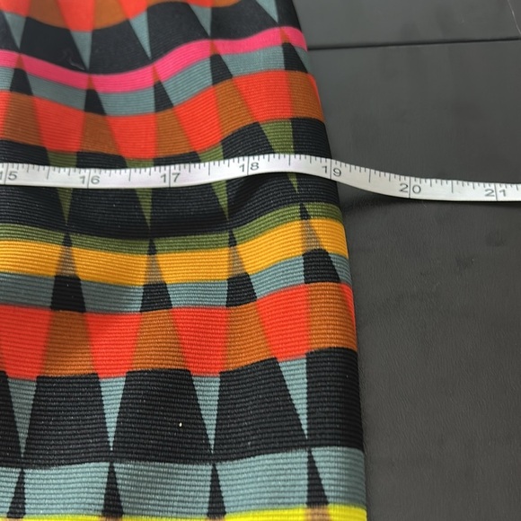 Signature London Style Dress Bright Multicolored Abstract Print Sheath Size 10 - Picture 8 of 8